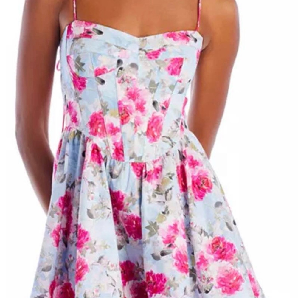 Bardot Pink Floral Mini Dress